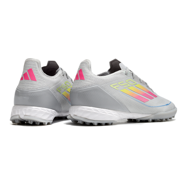 Adidas F50 Elite Gray Pink and Yellow Turf TF Football Boot
