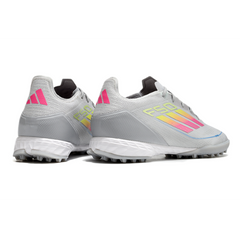 Adidas F50 Elite Gray Pink and Yellow Turf TF Football Boot