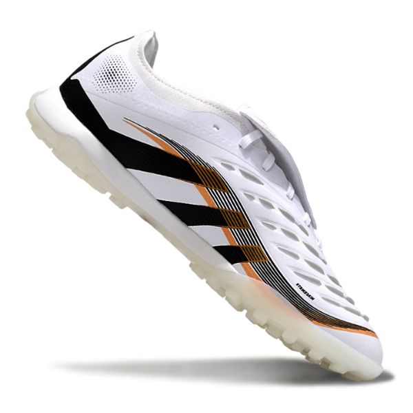 Adidas Predator 25 Elite White, Black, and Gold Pack Turf TF Football Boot
