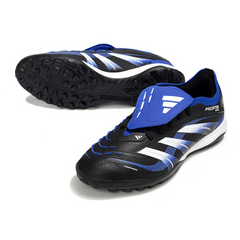 Adidas Predator 25 Elite Black, Blue, and White Turf TF Football Boot