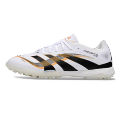 Adidas Predator 25 Elite White, Black, and Gold Turf TF Football Boot