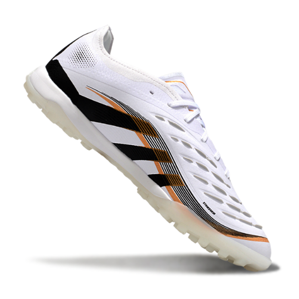 Adidas Predator 25 Elite White, Black, and Gold Turf TF Football Boot
