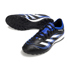 Adidas Predator 25 Elite Black, Blue, and White Turf TF Football Boot