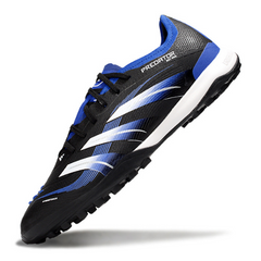 Adidas Predator 25 Elite Black, Blue, and White Turf TF Football Boot
