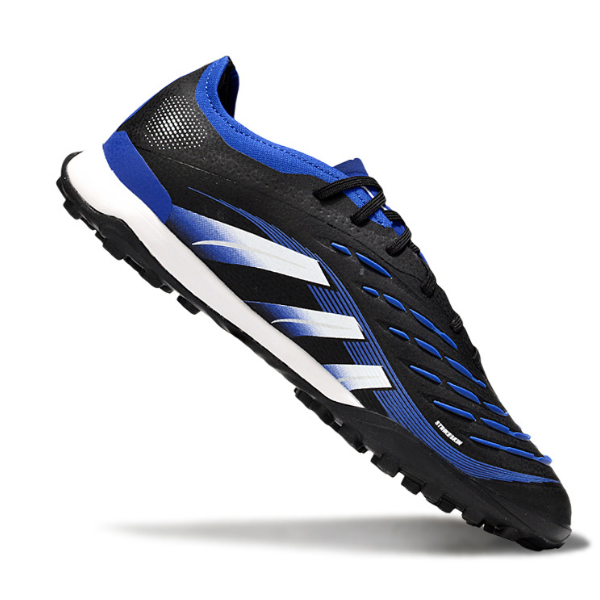 Adidas Predator 25 Elite Black, Blue, and White Turf TF Football Boot
