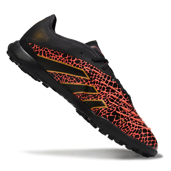 Adidas Predator 25 Elite Black and Red Turf TF Football Boot