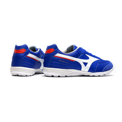 Chuteira Society Mizuno Morelia Sala TF Azul e Branca - VENI Futebol