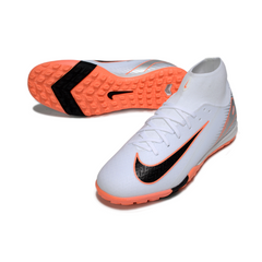 Nike Zoom Mercurial Superfly 10 Academy White and Orange Turf TF Football Boot