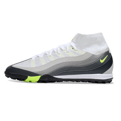Nike Zoom Mercurial Superfly 10 Elite White and Grey Turf TF Football Boot