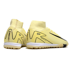 Nike Zoom Mercurial Superfly 10 Elite Yellow and Black Turf TF Football Boot