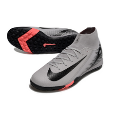 Nike Zoom Mercurial Superfly 10 Elite Gray and Black Turf TF Football Boot
