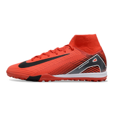 Nike Zoom Mercurial Superfly 10 Elite Red and Black Turf TF Football Boot