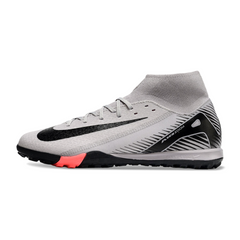 Nike Zoom Mercurial Superfly 10 Academy Gray and Black Turf TF Football Boot