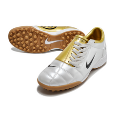 Nike Total 90 III Grey and Gold Turf TF Football Boot