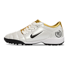 Nike Total 90 III White and Gold Turf TF Football Boot