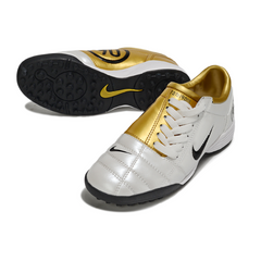 Nike Total 90 III White and Gold Turf TF Football Boot