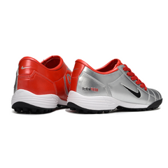 Nike Total 90 III Silver and Red Turf TF Football Boot