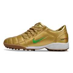 Nike Total 90 III Gold and Green Turf TF Football Boot