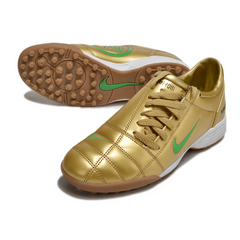 Nike Total 90 III Gold and Green Turf TF Football Boot