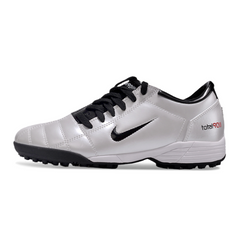 Nike Total 90 III Silver and Black Turf TF Football Boot