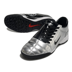 Nike Total 90 III Silver and Black Turf TF Football Boot