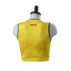 Colombia Adidas 2026 Home Women's Cropped Jersey Version Football T-Shirt