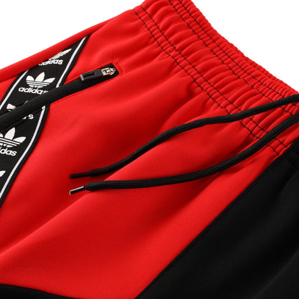 Trainingsanzug Adidas Jacke + rote Hose - VENI Fußball