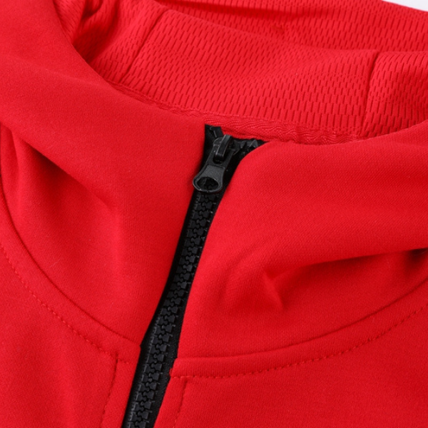 Conjunto de Frio Nike Tech-Fleece Casaco + Calça Vermelha e Preta - VENI Futebol