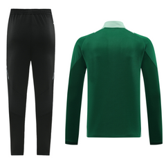 Adidas Green and Black Football Jacket + Pants Set