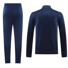 Adidas Jacket + Pants Dark Blue, White, and Red Set
