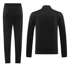 Adidas Jacket + Pants Black and Yellow Apparel Set