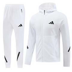 Adidas White Jacket + Pants Set