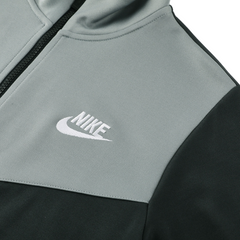 Nike Jacket + Pants Green and Gray Apparel Set