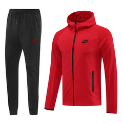 Nike Red and Black Jacket and Pants Set