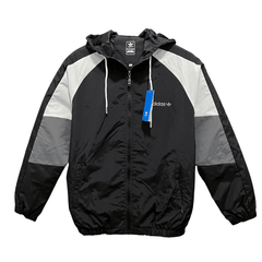 Windbreaker Adidas Preto,Branco e Cinza - VN Esportes