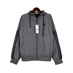Windbreaker Adidas Cinza e Preto - VENI Futebol