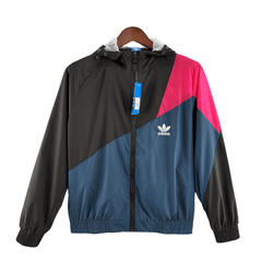 Windbreaker Adidas Preto e Azul - VN Esportes