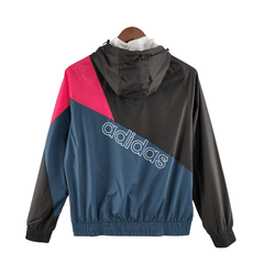 Windbreaker Adidas Preto e Azul - VN Esportes