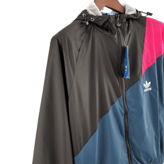 Windbreaker Adidas Preto e Azul - VN Esportes