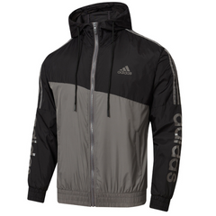 Windbreaker Adidas Preto e Cinza - VENI Futebol