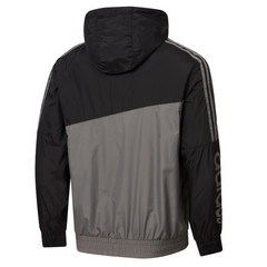 Windbreaker Adidas Preto e Cinza - VENI Futebol