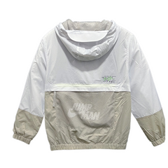 Jordan White Windbreaker
