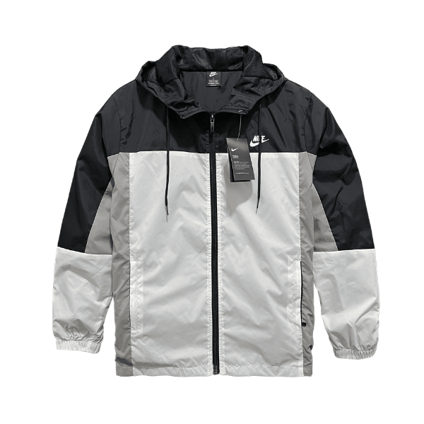 Windbreaker Nike Branco,Cinza e Preto - VN Esportes
