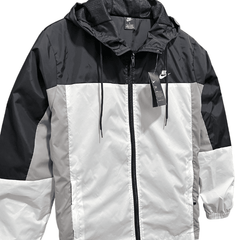 Windbreaker Nike Branco,Cinza e Preto - VN Esportes