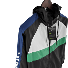 Windbreaker Nike Preto,Branco e Verde - VN Esportes