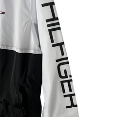 Windbreaker Tommy Hilfiger Branco e Preto - VENI Futebol