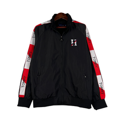 Windbreaker Tommy Hilfiger Preto, Branco e Vermelho - VENI Futebol