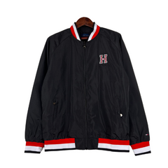 Windbreaker Tommy Hilfiger Preto com detalhes - VENI Futebol