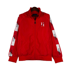 Windbreaker Tommy Hilfiger Vermelho e Branco - VENI Futebol