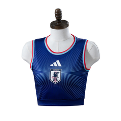 Japan Adidas 2026 Home Women's Cropped Jersey Version Football T-Shirt